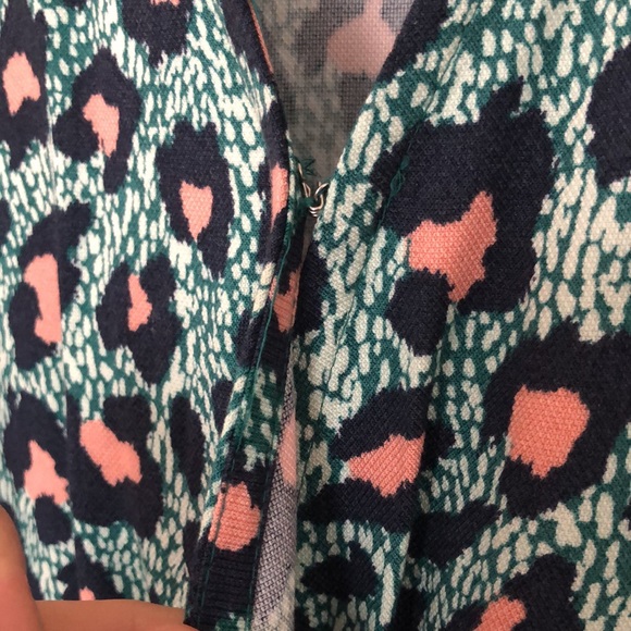 H&M awesome Animal Print Jumpsuit in Sz.8 Green/Pink/Navy - Picture 7 of 10